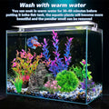 Ameliade Aquarium Artificial Plastic Plants Decorations and Rock Cave Decor Set Goldfish Betta Fish Tank Accessories Small Large Fish Bowl