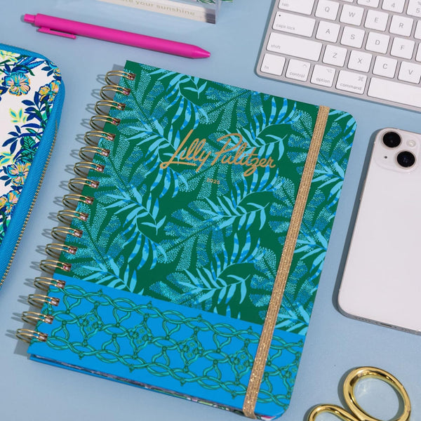 Lilly Pulitzer Large Daily Planner January 2025 - December 2025, Weekly Agenda & Monthly Calendar, Stickers, Pockets, & Spiral Binding (It'S a