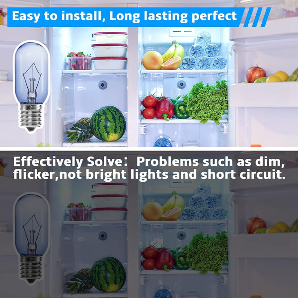 297048600 Refrigerator Light Bulb 40W FOR Frigidaire Kenmore Whirlpool KitchenAid Electrolux 241552802 AP3770086 AP3867287 AH976993 EA976993