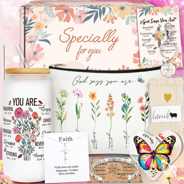 12PCS Christian Gifts for Women Faith,Inspirational Gifts for Women,Christian Birthday Gifts,Spiritual Religious Gifts, Get Well Soon Gifts for