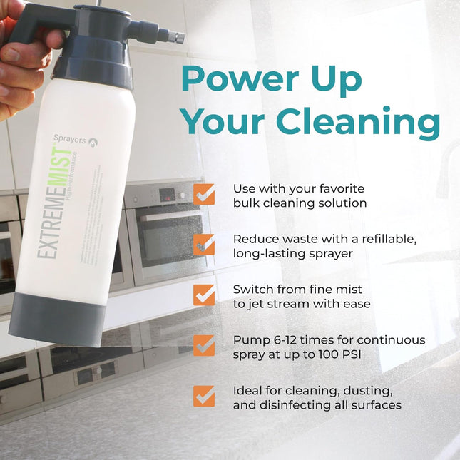 Extrememist High-Performance Kitchen & Bath Sprayer | Refillable Pressurized Spr