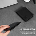 Gostwo Mens Wallet RFID Blocking Slim Minimalist Bifold Wallet with ID Window & Business Card Holder, Thin Front Pocket Design, Stylish Wallet for