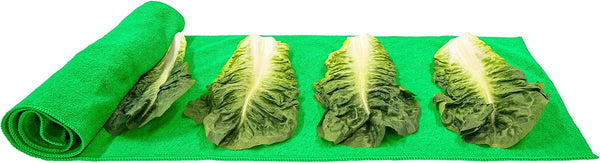 Eurow Microfiber Lettuce Wrap Towels, Ultra Absorbent Terry Weave Vegetable Drying Cloths, Reusable Kitchen Towels for Greens, Herbs, Produce,