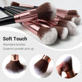 Makeup Brush 15Pcs Eye and Face Professional Makeup Brush Set, Makeup Brushes with Lash Comb, Makeup Brushes Soft Makeup Brushes Set, Eye Shadow