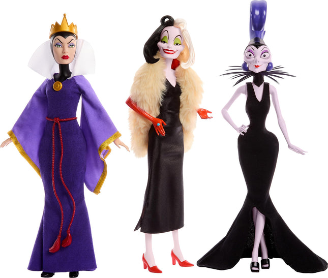Mattel Disney Princess Toys, Villains Multipack with Evil Queen, Cruella De Vil 