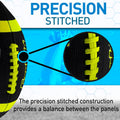 Franklin Sports Youth + Adult Footballs - Extra Grip 1000 Official Size, Junior + Pee Wee Kids - 1 + 12 Packs Black/Optic Junior Size - 1 Inflated
