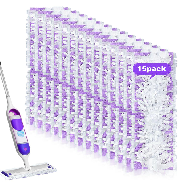 LOVECO 15 Pack Disposable Power Mop Refills Pads Compatible for Swiffer Powermop Multi-Surface Mop, Power Mop Pads Repal