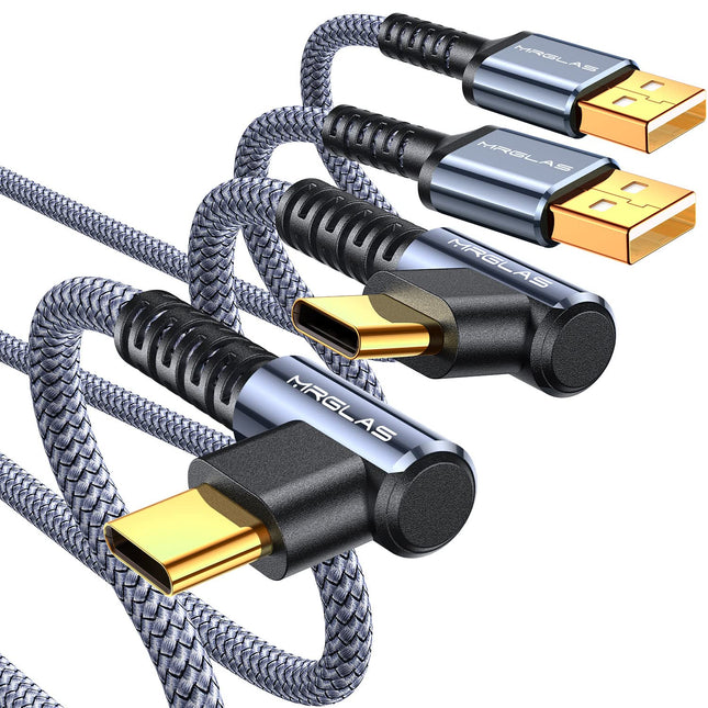 MRGLAS USB C Cable 3.2A, USB to USB C Cable [2-Pack,6.6Ft], Iphone 16 Charger, Type C Charger Fast Charging for Iphone 1