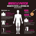 [90Pack] Muscle Magnetic Patch with Natural Oil, Magnetic Acupressure Patches, 1300 Gauss, Magnet Therapy, Light Magnetic Energies, Made in South