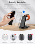 Anlmz 3 in 1 Charging Station for iPhone, Wireless Charger for iPhone 17 16e 16 15 14 13 12 11 X Pro Max & Apple Watch - Wireless Charging Station