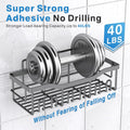 Shower Caddy 5 Pack,Adhesive Shower Organizer for Bathroom Storage&Home Decor&Kitchen,No Drilling,Large Capacity,Rustproof Stainless Steel