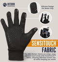 OutdoorEssentials Touchscreen Winter Gloves Men Women - Hiking Gloves Women Men - Mens Womens Glove Cold Weather X-Large