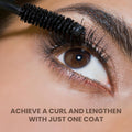 POISE Makeup HD Mascara Water-Resistant Formula | Extended Volume Fullness and Lash Definition Humidity and Smudge-Proof Eye Lashes Mascara, Black