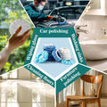 Sukh 12PCS Car Buffing Pads - Car Polishing Bonnet Pad Buffing Pads 5 to 6 Inches Microfiber Polish Pads Orbital Buffer Pads Wax Cover Kit for