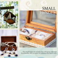 100 Pieces Small Hinges for Wooden Box Bronze Mini Hinges Tiny Hinge for Jewelry Box, Mini Cabinet and Crafts