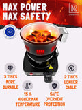 Hookah Coal Burner for Hookah – Premium FIRE Tower Multipurpose Electric Stove for Hookah Coals Burner for Shisha, Free Hookah Tongs, overheat