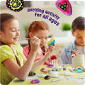 Dan&Darci Kids Rock Painting Kit - Glow in the Dark - Arts & Crafts Gifts for Boys and Girls Ages 6-12 - Craft Activities Kits - Creative Art Toys