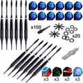 WIN.MAX Darts Plastic tip 12 Pcs Soft tip Darts for Electronic Dart Board black