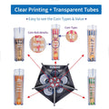Coin Counter Coin Sorter TubeÃ¯Â½ÂCreative 5-In-1 Change Sorter Coin OrganizerÃ¯Â½ÂChange Counter Machine Coin RollerÃ¯Â½ÂCoin Bank Holder Coin