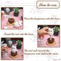 Blinky Owl, Non-Electric Ceramic Diffusers for Essential Oils and Aromatherapy Fragrance, White Ceramic Diffusers in Car or Desk Office Decor and