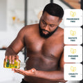 Beard Oil for Black Men with Sensitive Skin - Non Comedogenic Beard Oil - Safe for Acne Prone Skin - Unscented, Soothing, Natural, Lightweight and