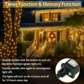 Connectable 200 LED String Lights Indoor Outdoor with Timer, 66FT 13 Modes Warm White Christmas Lights Waterproof, Twinkle Fairy Lights Plug in