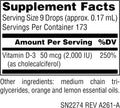 Source Naturals, Vitamin D-3 Liquid Drops 2000 IU - 1 Fluid oz. 1 Fl Oz (Pack of 1)