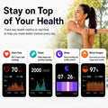 Fitness Tracker Watch with Heart Rate, Activity Tracker, Pedometer Watch Black