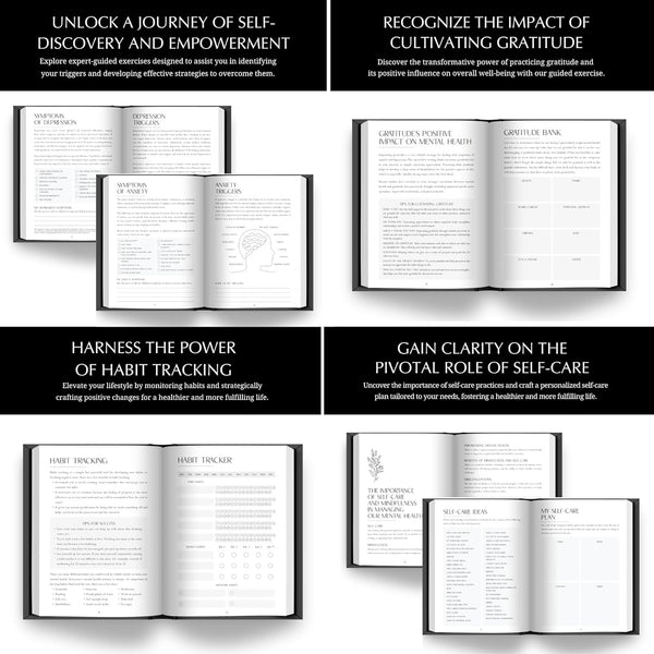 FINDING BALANCE 100-Day Mental Health Journal Ã¢ÂÂ Daily Journal with Prompts for Mindfulness, Self-Care & Healing Ã¢ÂÂ Anxiety & Depression