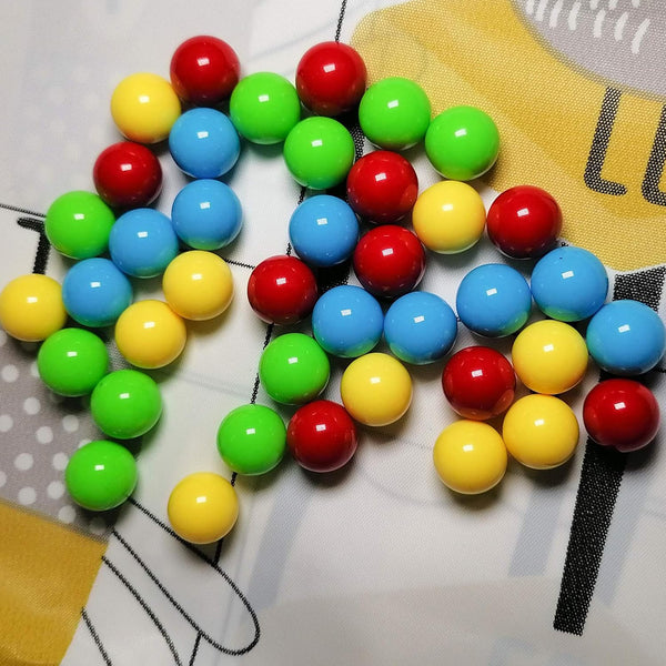 48Pcs Game Replacement Marbles Balls Compatible with Hungry Hungry Hippos（4 Color