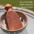 Pumice Stone for Feet Lasts 5+ Years Foot Exfoliator Scrubber Callus Remover Made of Natural Terra-Cotta Minimalist