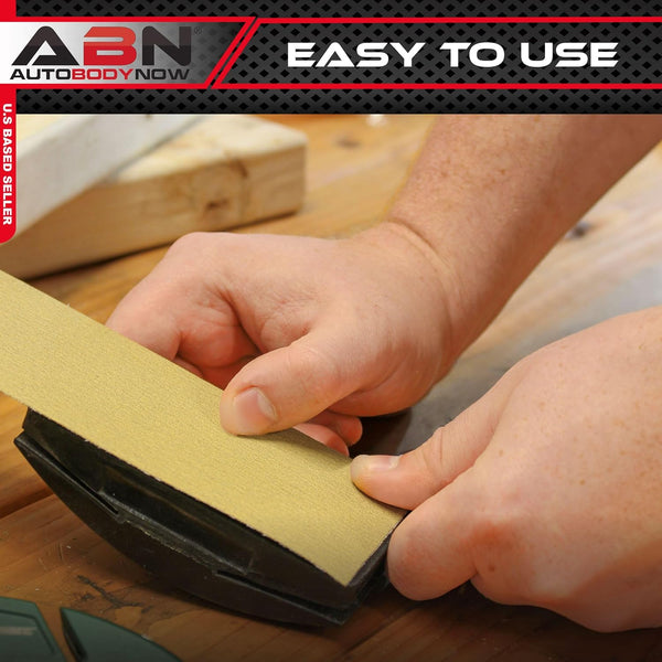 ABN Adhesive Sticky Back 320-Grit Sandpaper Roll 2-3/4in x 20 Yards Aluminum Oxide Golden Yellow Longboard Dura PSA 320 Grit