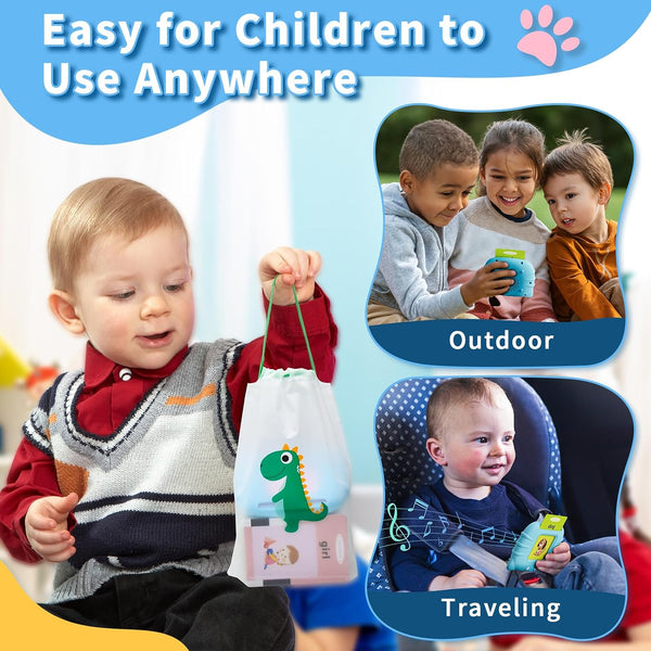 Toddler Toys Talking Flash Cards for 1 2 3 4 5 6 Year Old Boys and Girls, Autism Sensory Toys for Autistic Children, Learning Educational