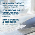Safer Home Diatomaceous Earth 4 lb Organic OMRI DE - Cockroach Killer Indoor Home, Bed Bug Killer, Kills Fleas, Ants, Silverfish, Earwigs &
