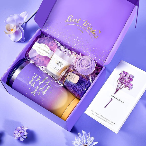 BodyRefresh Birthday Gifts for Women Self Care Gifts for Her, Gift Baskets Care Package Gift Set Get Well Soon Gift for Women Happy Birthday Gift