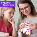 KRAFUN Unicorn Sewing Keyring Kit for Kids Age 7 8 9 10 11 12 Learn Art & Craft, Includes 6 Stuffed Animal Bear, Dog, Rabbit, Raccoon, Owl Dolls,