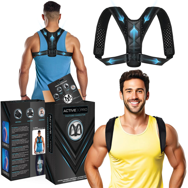 Posture Corrector for Men and Women - Shoulder Straightener Back Brace - Adjustable Straps - Scoliosis, Kyphosis, Scapula and Neck Hump Relief -