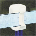 Zareba ITCPW-Z T-Post Safety Cap and Insulator, White, 10 Per Bag - Electric Fencing T-Post Insulator & Safety Cap