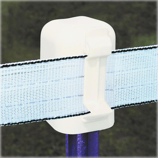 Zareba ITCPW-Z T-Post Safety Cap and Insulator, White, 10 Per Bag - Electric Fencing T-Post Insulator & Safety Cap