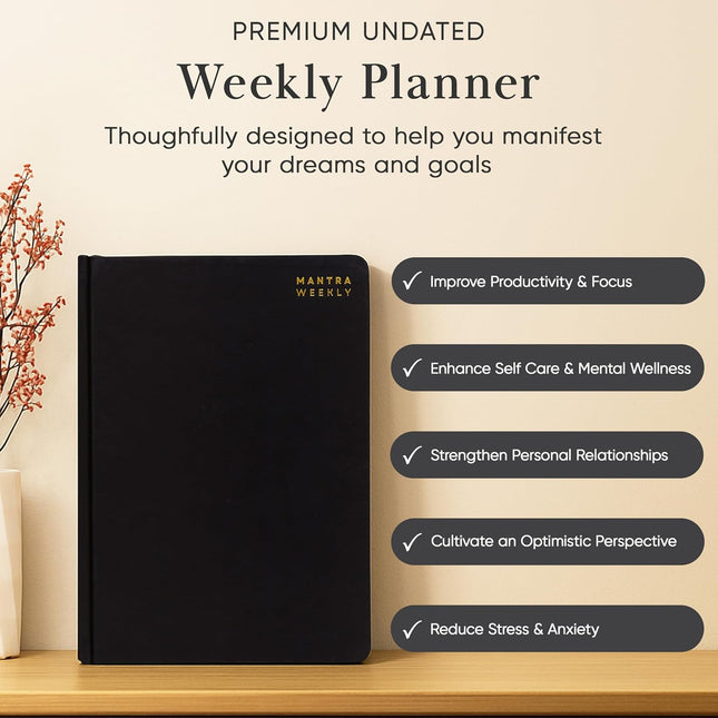 2025 Planner, Daily Journal & Gratitude Journal All-In-One with to Do List, Self Care Prompts & Habit Tracker - 5.8 X 8.