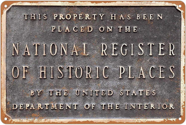 KENSILO Metal Sign National Register Historic Places Vintage Tin Signs Wall Deco