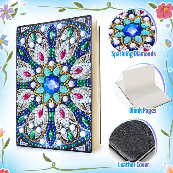 Micaracy Craft Kits for Kids Age 6-8-9-10, Presents for 5 7 11 12 Year Old Girls Notebook Diamond Art Painting Kit Arts and Crafts for Kids Toys
