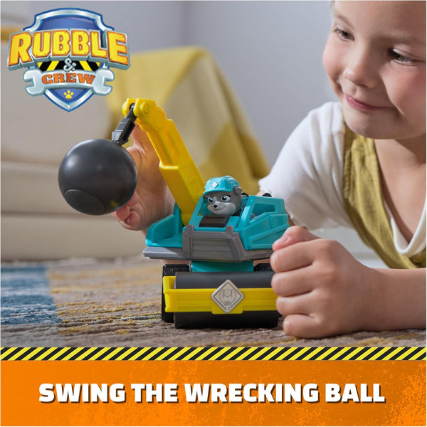 Rubble & Crew, Motor’s Wrecking Ball Toy Truck with Action Figure and Movable Construction Toys, Kids Toys for Ages 3 and Up Motor's Wrecking Ball