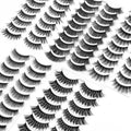 Eliace Eyelashes, (50 Pairs,5 Styles) Faux Mink Lashes Natural Look Wispy Fluffy Handmade Cat Eye False Lash Pack, False Eyelashes Set, Fake