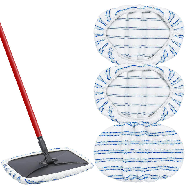 Mop Pads Replacement for O-Cedar Hardwood Floor 'N More Microfiber Mop, 3 Pack M