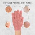 4 Pairs Exfoliating Gloves, 100% Nylon, Dual Texture Body Scrub for Spa, Massage & Dead Skin Removal, Multi-Color Shower Bath Accessories