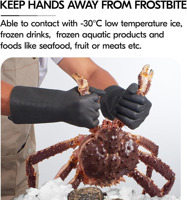 Vgo... 1 Pair Household Cleaning Gloves Infused with Rresh Rich Aromas, Lined Dishwashing Gloves,Long Sleeves Kitchen Gloves, Bathroom Cleaning,