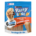 Purina Busy Bone Large Dog Chew Treats, Peanut Butter Flavor, 6 ct Pouch Peanut Butter 1.31 Pound (Pack of 1)