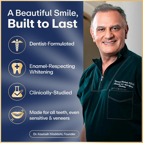 Lumineux Teeth Whitening Strips, Peroxide Free, 21 Treatments (3 Months) | Peroxide free, enamel safe, dentist formulated, clinically tested &