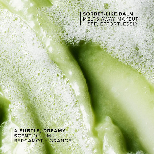 Farmacy Makeup Remover Cleansing Balm - Green Clean Waterproof Makeup Remover Balm + Oil Cleanser for Face - Gently Melts Make Up + SPF - Hydrates